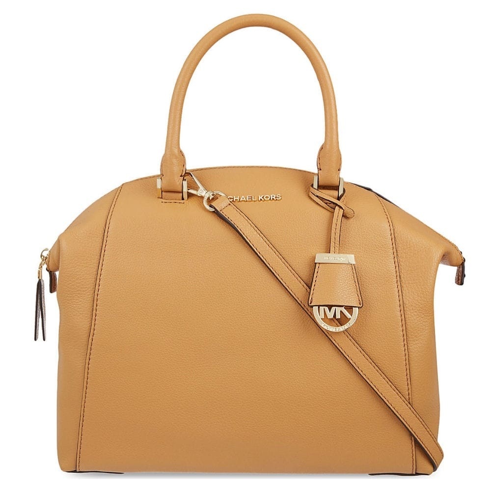 Michael Kors Peanut Riley Large Satchel!